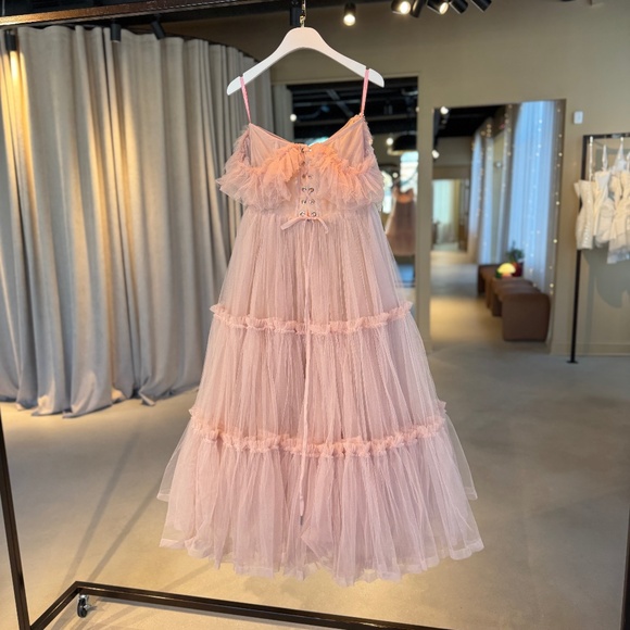 ruffled tulle midi dress milla Milla Women's Ruffled Tulle Midi Dress